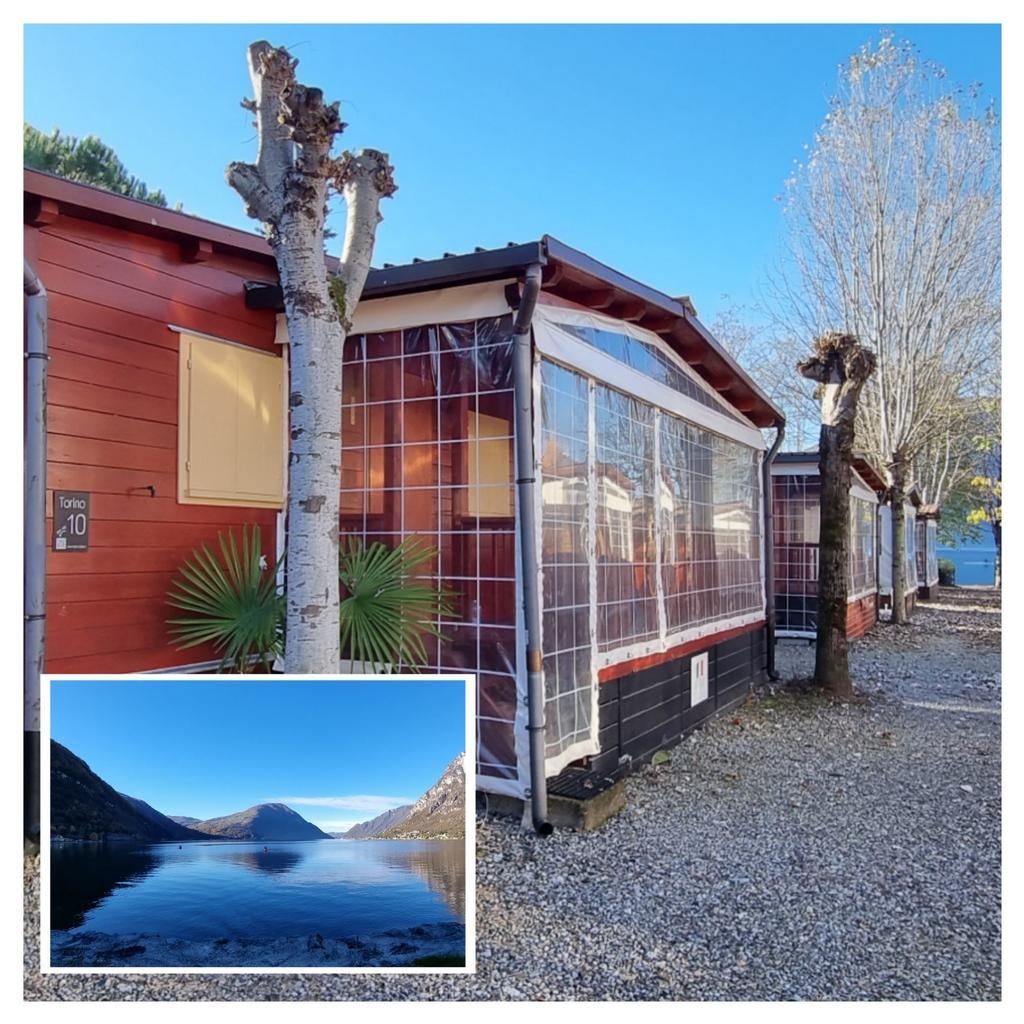 Chalet te huur Luganomeer Italië - Seizoen 2026, 2 slaapkamers, Lombardije en Merengebied, Recreatiepark, Aan meer of rivier