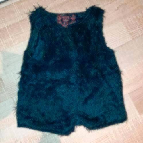 158 blauw vest, Verzenden, Zo goed als nieuw, Meisje, Trui of Vest