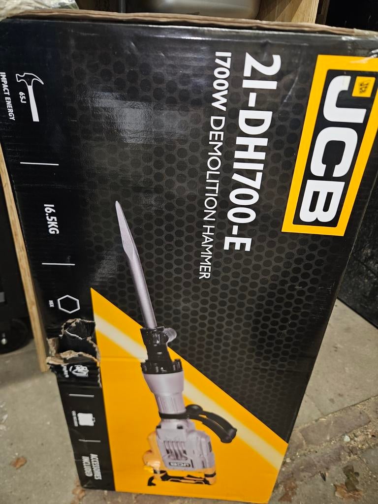 JCB Sloophamer 1700W - Nieuw in doos!, Doe-het-zelf en Verbouw, Gereedschap | Overige machines, Ophalen, Nieuw