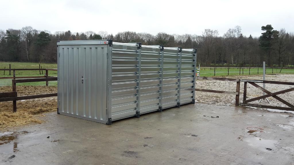 weidegang/paard/pony/hobbyvee/hooi/stro/kovobel/container, Weidegang