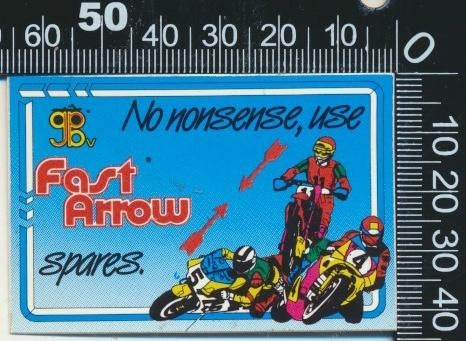Sticker: Fast Arrow, Ophalen of Verzenden, Zo goed als nieuw, Auto of Motor