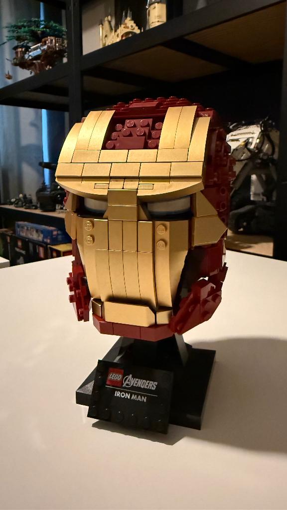 Lego 76165 Iron man helm Marvel ZGAN, Kinderen en Baby's, Speelgoed | Duplo en Lego, Ophalen of Verzenden, Zo goed als nieuw, Complete set