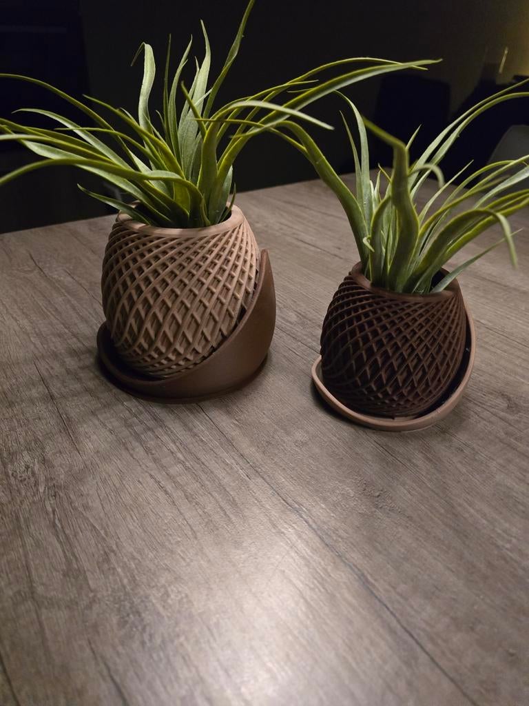 3D Geprinte Bloempotjes, Kunststof, Rond, Nieuw, Ophalen of Verzenden