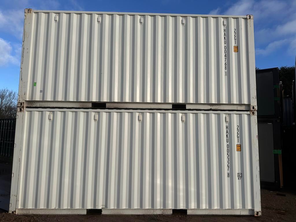 Nieuwe 20ft Zeecontainer - Wit - One Way, Zakelijke goederen, Ophalen of Verzenden