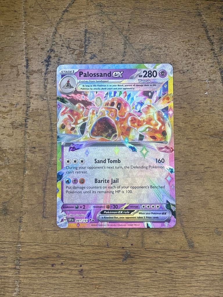 Palossand ex 091/193 - Pokémonkaart #3, Ophalen of Verzenden, Gebruikt, Losse kaart
