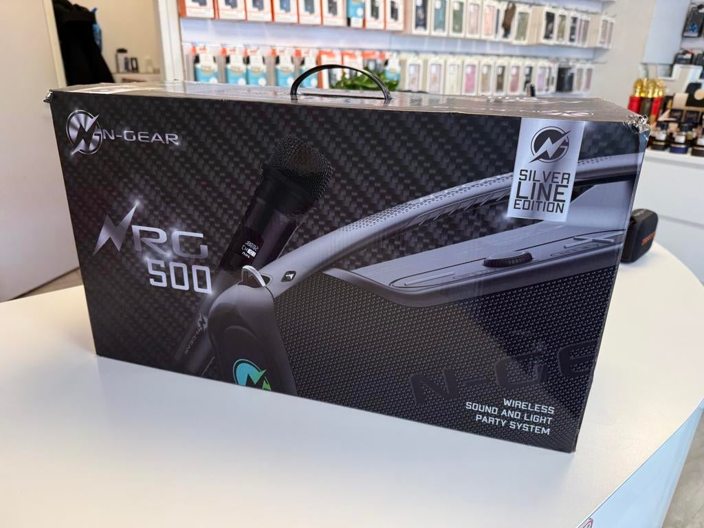 N-Gear NRG 500 Partyspeaker Zwart Nieuw!, Ophalen of Verzenden, Nieuw, Complete set