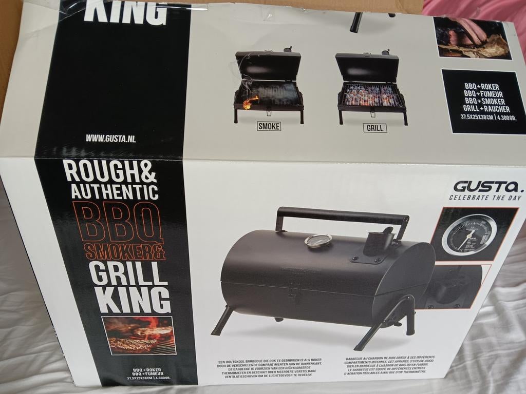 Gusta BBQ Smoker & Grill - Nieuw in doos, Ophalen, Nieuw, Gusta