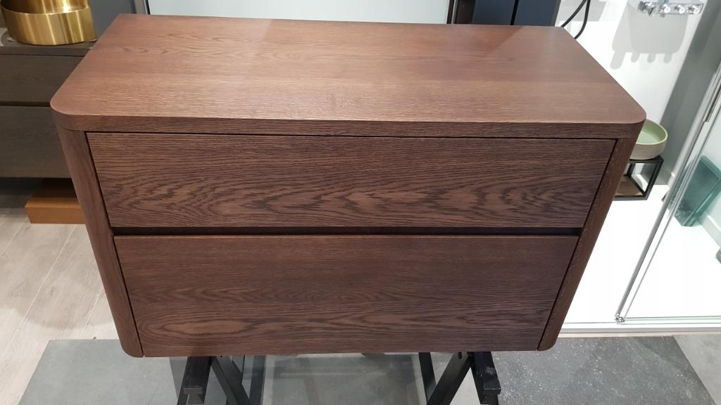 Son! Massief Eiken Houten badmeubel met ronde hoeken! 100cm, Huis en Inrichting, Badkamer | Badkamermeubels, 100 tot 150 cm, Verzenden