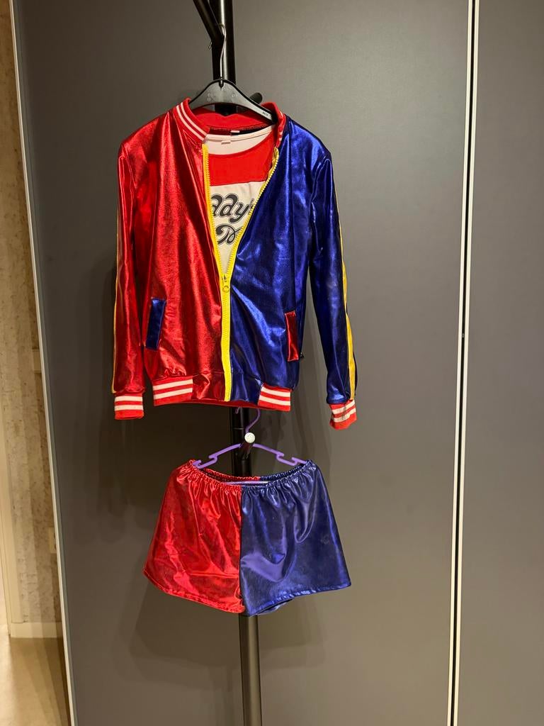Harley Quinn Kostuum - Maat 110-116, Ophalen, Gebruikt, 110 t/m 116, Meisje