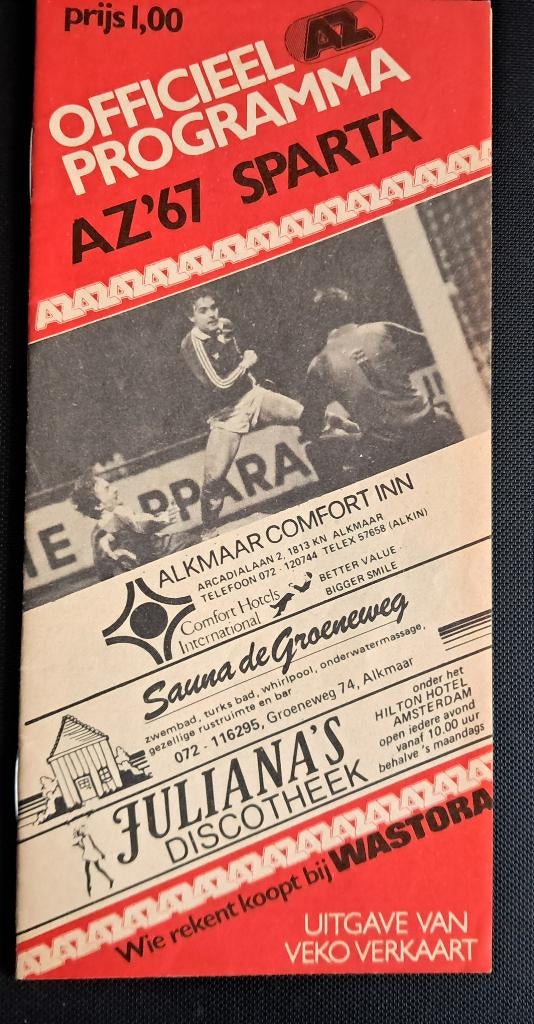 A.Z,67 - Sparta 1981/1982, Ophalen of Verzenden, Zo goed als nieuw, AZ, Boek of Tijdschrift