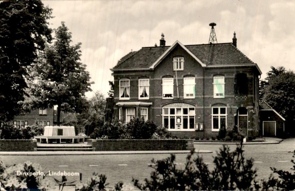 Dinxperlo - Lindeboom - Gevel, Verzamelen, Ansichtkaarten | Nederland, Ongelopen, Gelderland, 1940 tot 1960, Ophalen of Verzenden