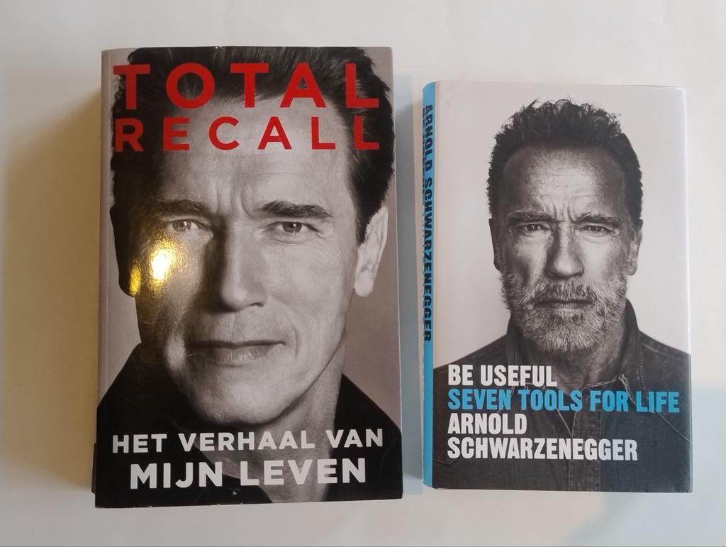 Arnold Schwarzenegger - Total Recall & Be Useful, Boeken, Biografieën, Zo goed als nieuw, Ophalen of Verzenden