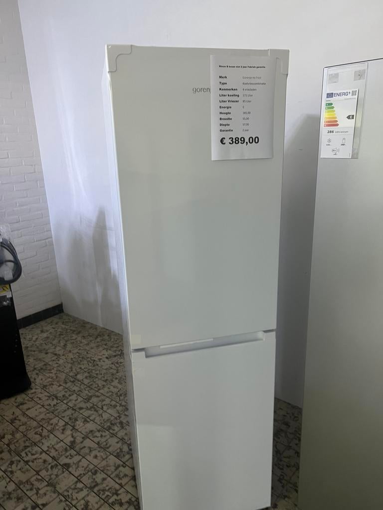 Gorenje koelvriescombinatie nieuw no frost 4 vriesladen, Witgoed en Apparatuur, Koelkasten en IJskasten, Nieuw, Met aparte vriezer