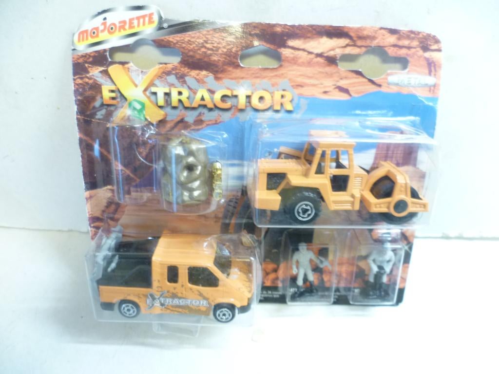 Majorette Extractor Ford Transit + grondverzet + fig. 1:60, Ophalen of Verzenden, Nieuw, Auto