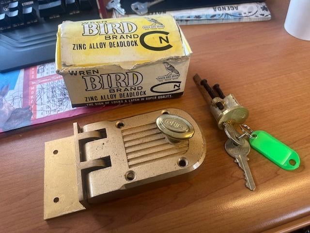 Bird brand Nachtgrendel voordeurslot, Ophalen, Slot
