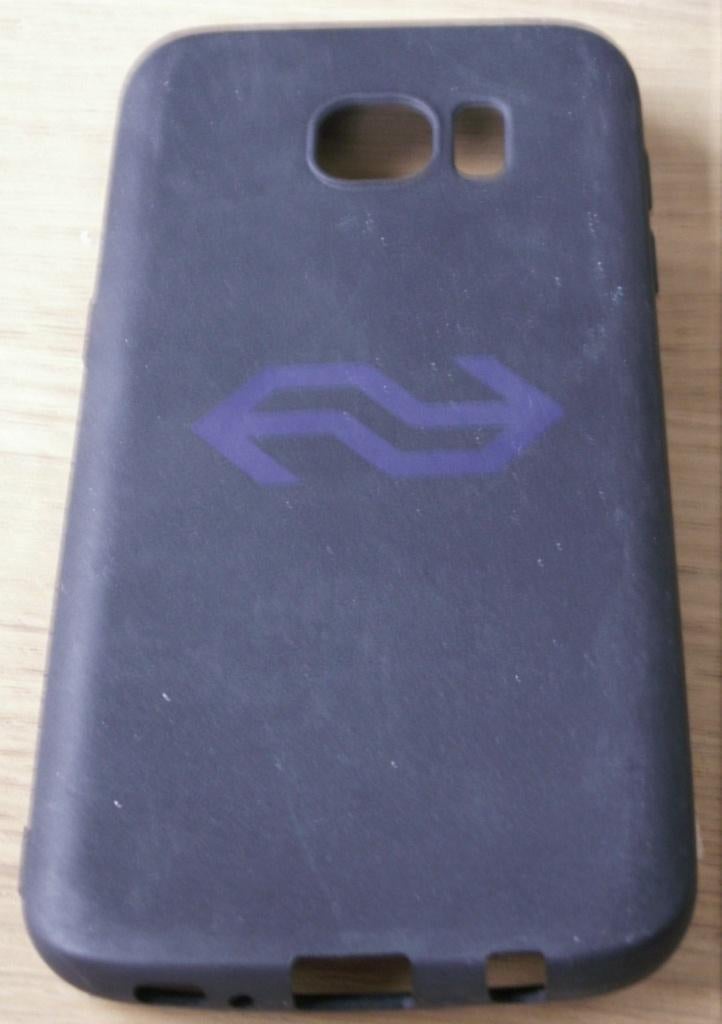 NS telefoonhoesje zwart met blauw NS logo, Ophalen of Verzenden, Nieuw, Trein, Overige typen