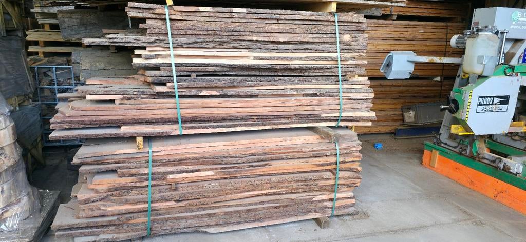 Partij perenhout | gestoomd | KD gedroogd | 4 m3, Gebruikt, Minder dan 25 mm, Eiken, Ophalen of Verzenden
