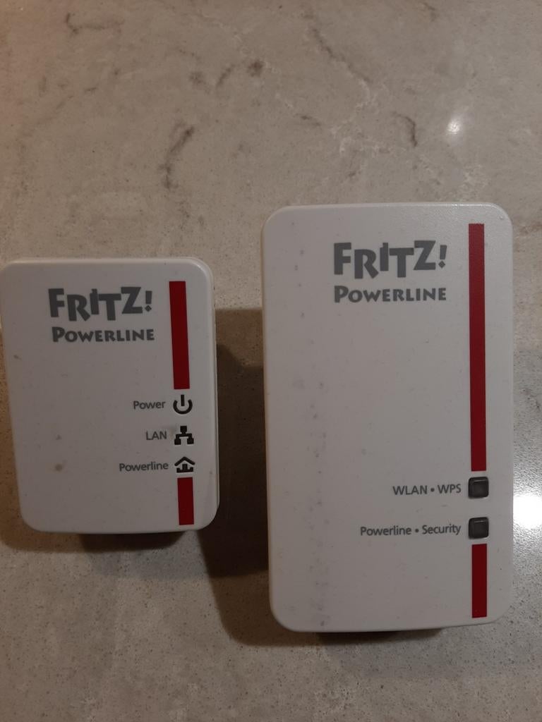 Draadloze WiFi Versterker Fritz!Powerline 540E & 510E, Computers en Software, Powerlines, Gebruikt, Ophalen of Verzenden