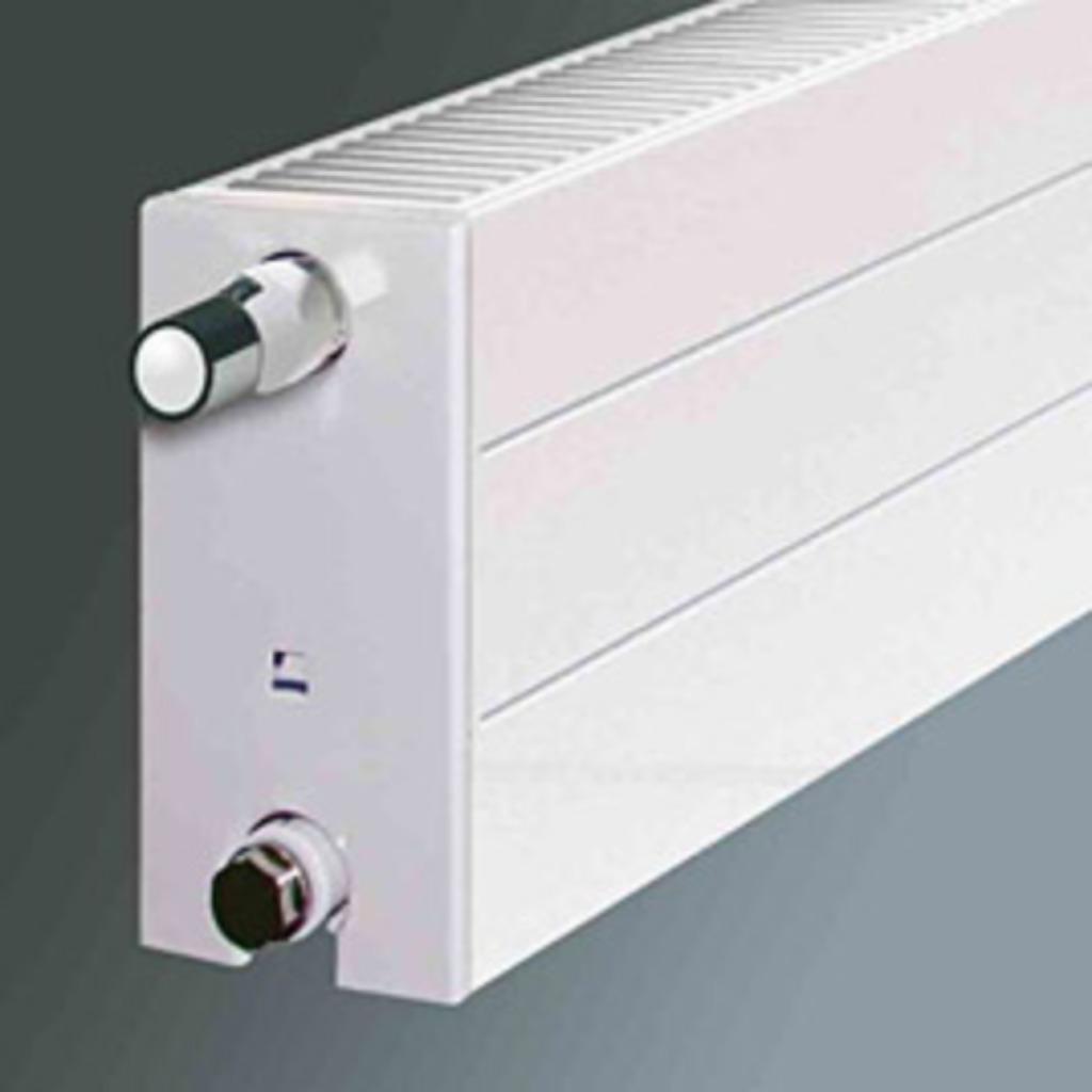 Plintradiator 20cm hoog Vlak/Gegroefd raamradiator 700-4000W, Doe-het-zelf en Verbouw, Verwarming en Radiatoren, Nieuw, Radiator