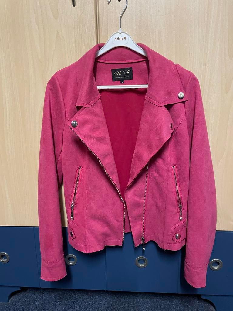 Leuk roze jasje, Ophalen, Maat 42/44 (L), Zo goed als nieuw, Jasje