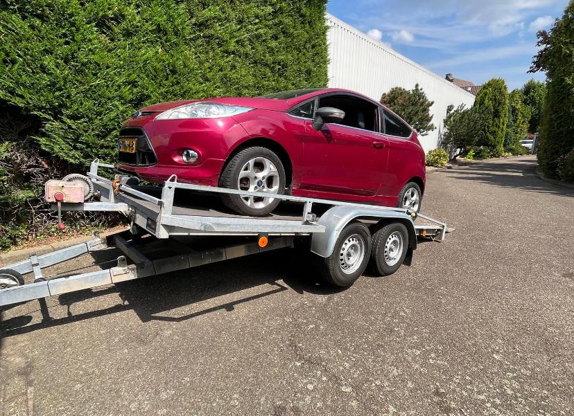 Anssems kar kieper auto trailer, Ophalen, Gebruikt