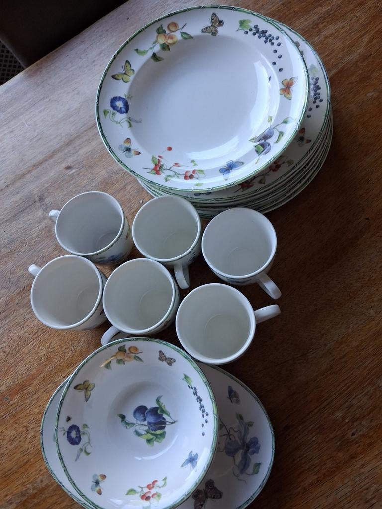 janneke brinkman JBS Home Collection Fruit & Flowers Servies, Huis en Inrichting, Keuken | Servies, Ophalen, Zo goed als nieuw