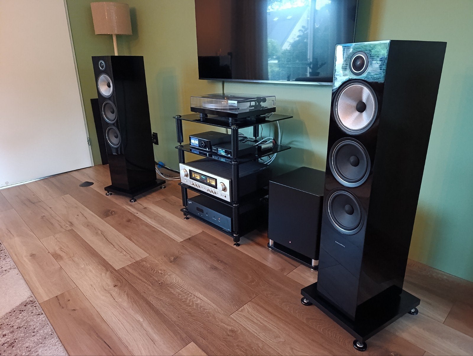 Bowers & Wilkins 703 S2 - Zeer nette (nieuw)staat, Audio, Tv en Foto, Ophalen, Vloerstaande luidspreker, Inclusief standaarden