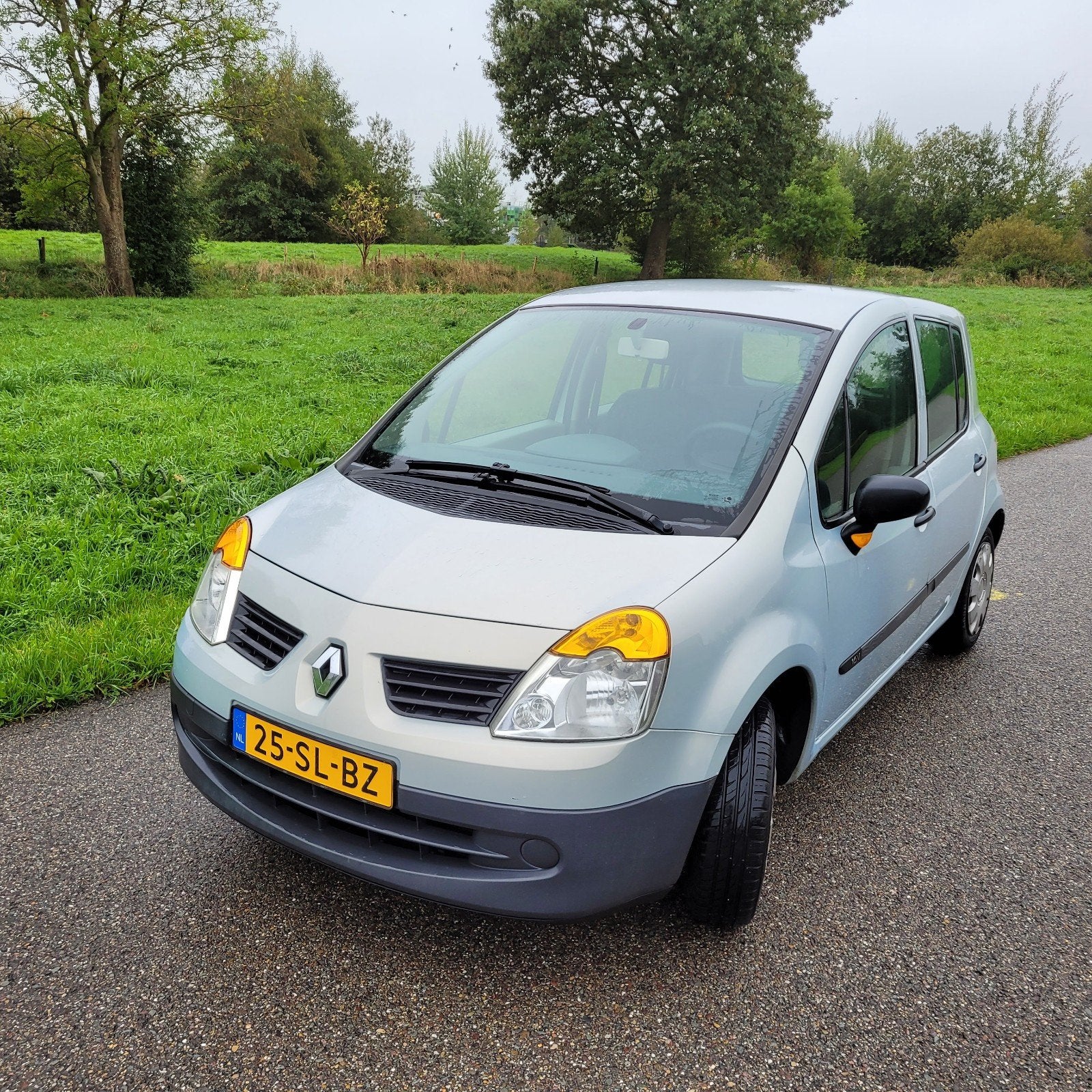 Renault Modus 1.2 16V 48KW Access E4 2006 Grijs, Stof, 4 cilinders, 1055 kg, 49 €/maand