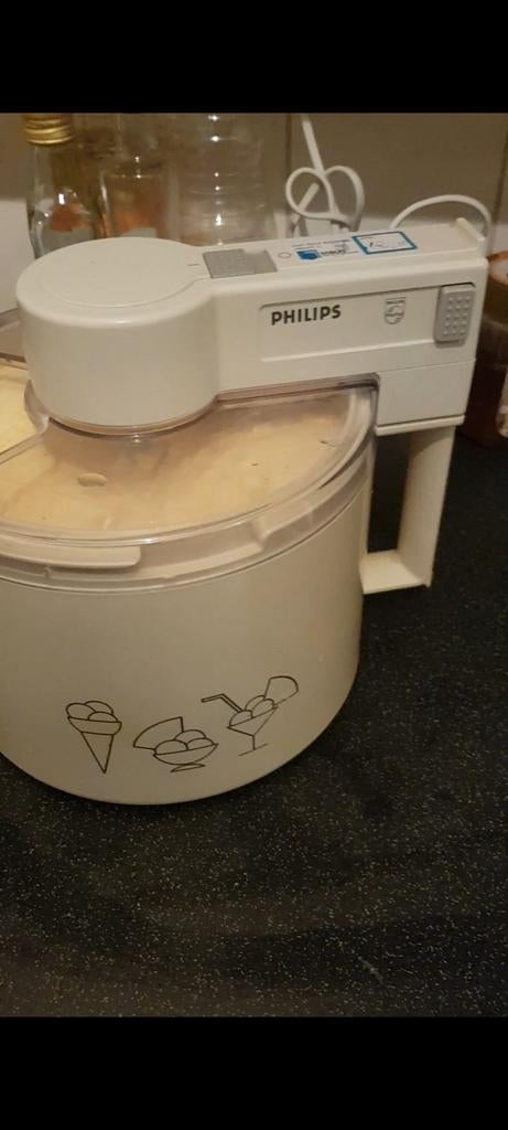Philips IJsmachine - Maak zelf heerlijk ijs!, Verzenden, Gebruikt, Koelelement