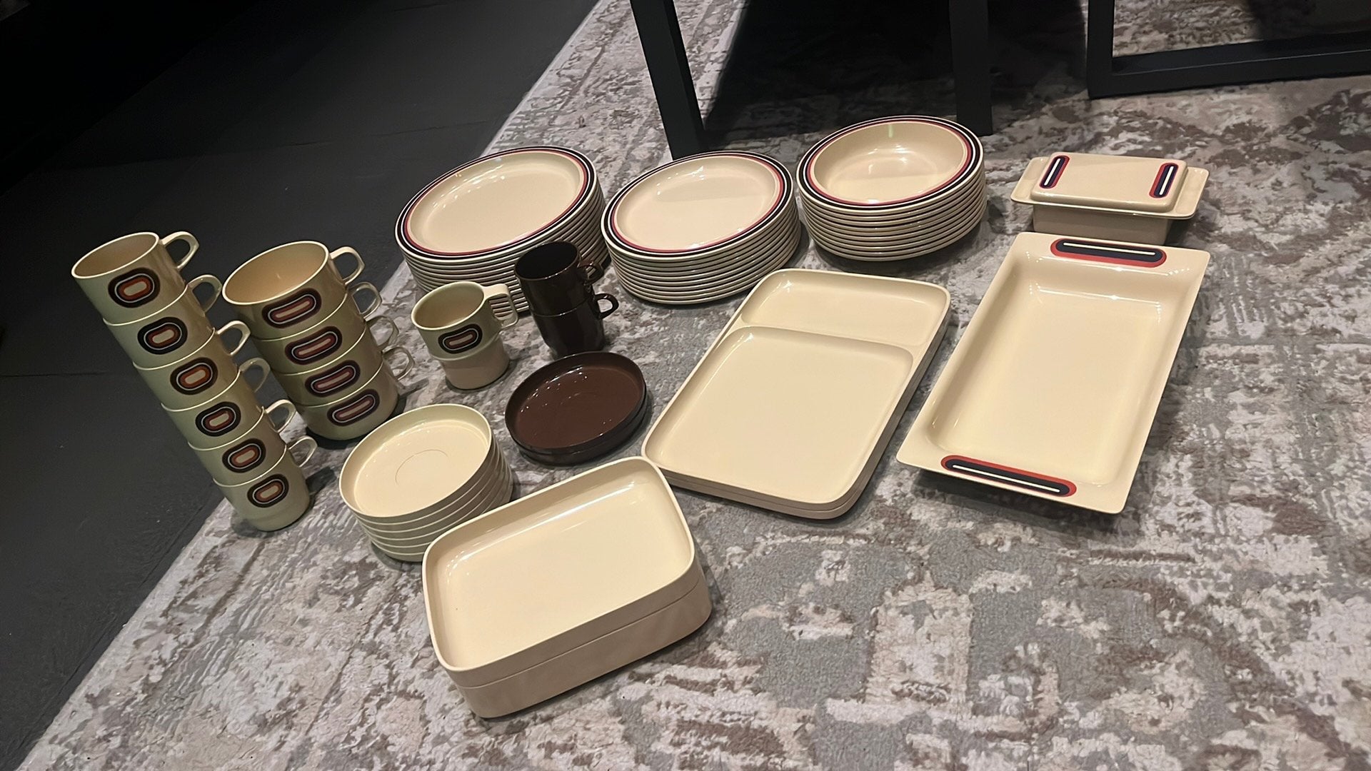 Mepal vintage set, Ophalen of Verzenden, Bord(en), Overige stijlen, Glas