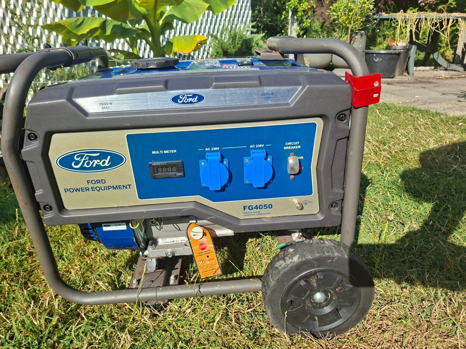 Ford FG4050 Benzine Generator - 2800W Max. Vermogen, Doe-het-zelf en Verbouw, Aggregaten, Ophalen of Verzenden, Zo goed als nieuw