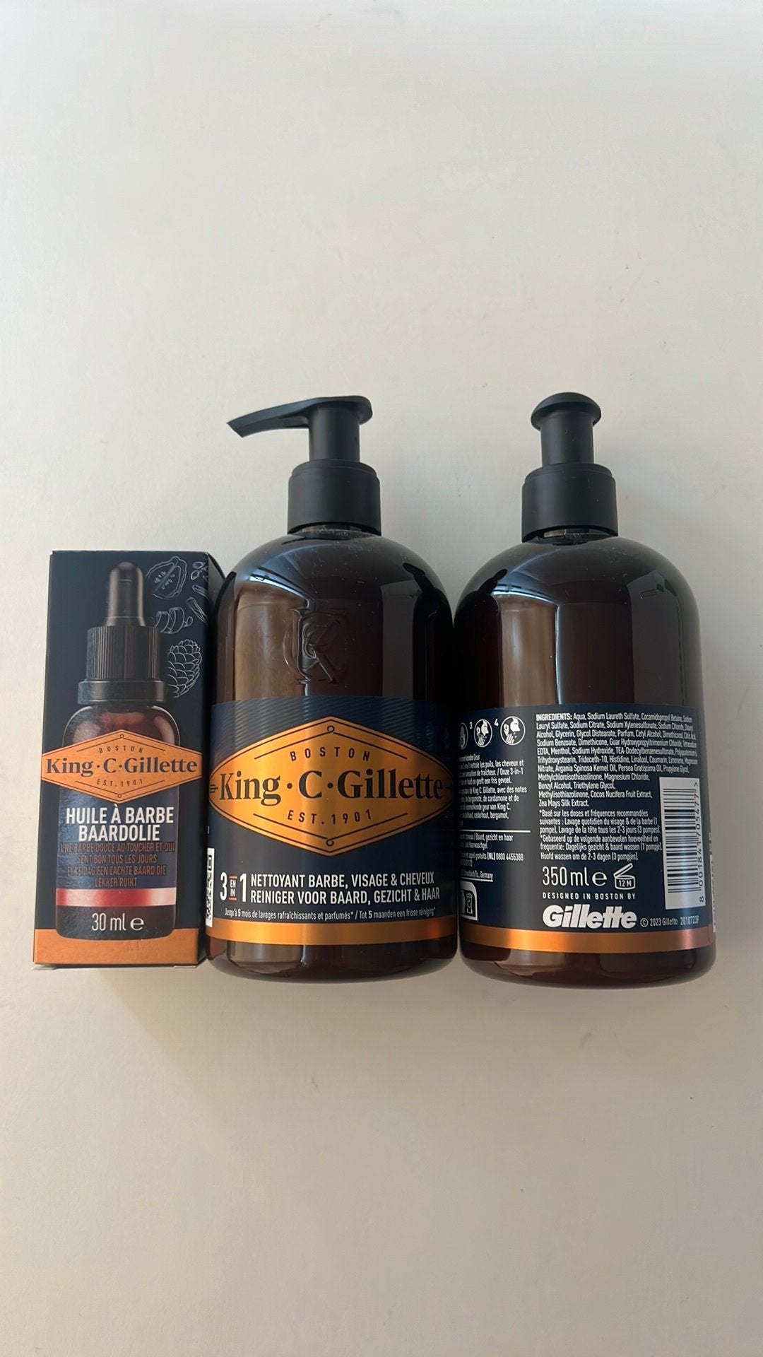 King C Gilette Baardreiniger en baardolie, Ophalen of Verzenden, Nieuw