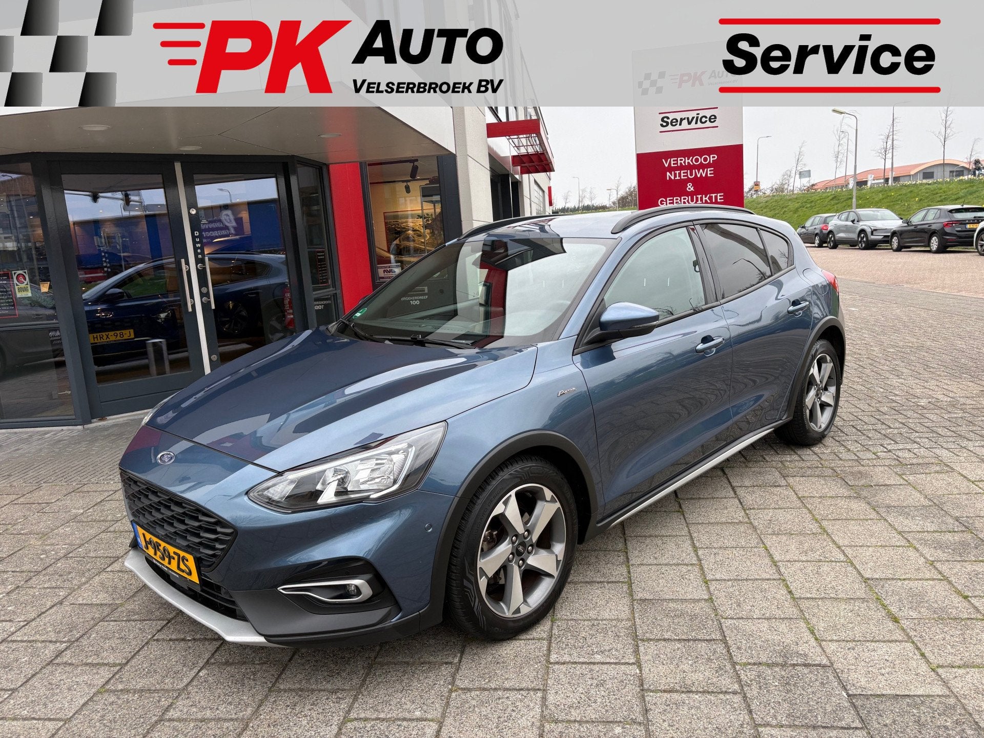 Ford Focus 1.0 EcoBoost Hybrid Active X Business | Navi | Ca, Auto's, Ford, 12 maanden, Gebruikt, Blauw, Automatische klimaatregeling