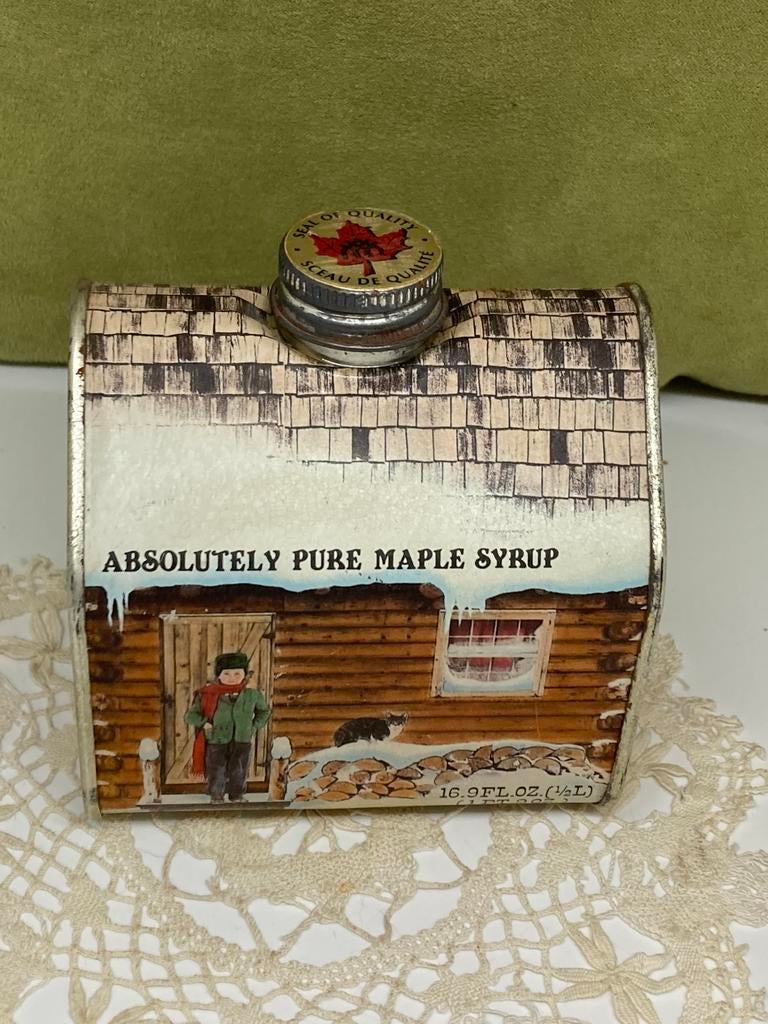 Vintage blikje Maple Syrup (140422), Ophalen of Verzenden, Gebruikt, Overige
