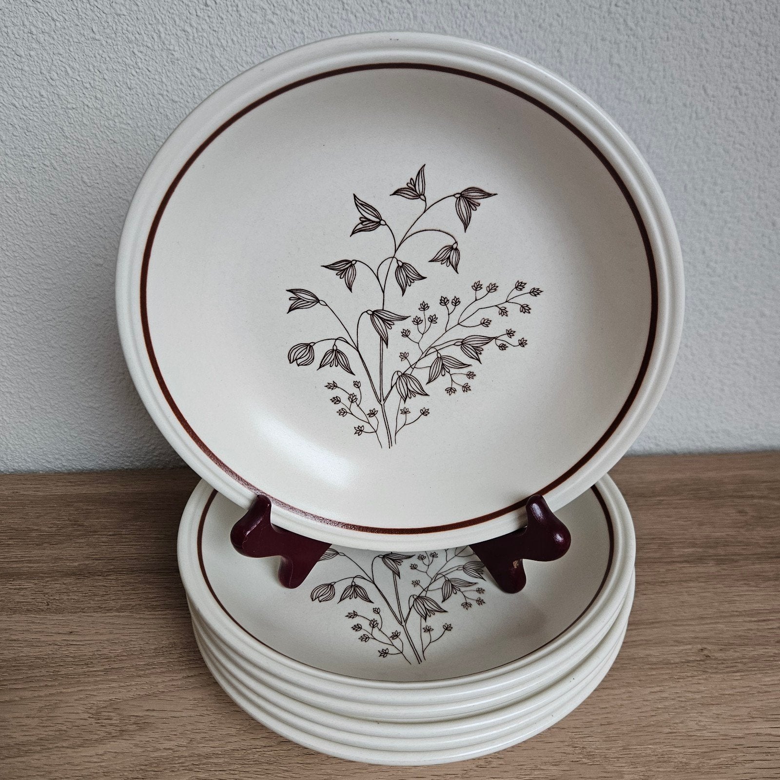 6 Biltons Tableware Staffordshire diepe borden, Huis en Inrichting, Ophalen of Verzenden, Overige stijlen, Bord(en)