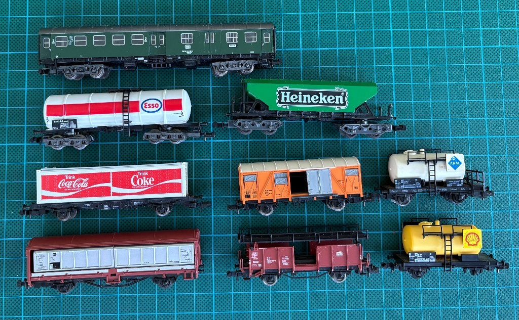 Spoor N: diverse wagons (fleischmann Piccolo), Hobby en Vrije tijd, Modeltreinen | N-Spoor, Gebruikt, Gelijkstroom, Fleischmann