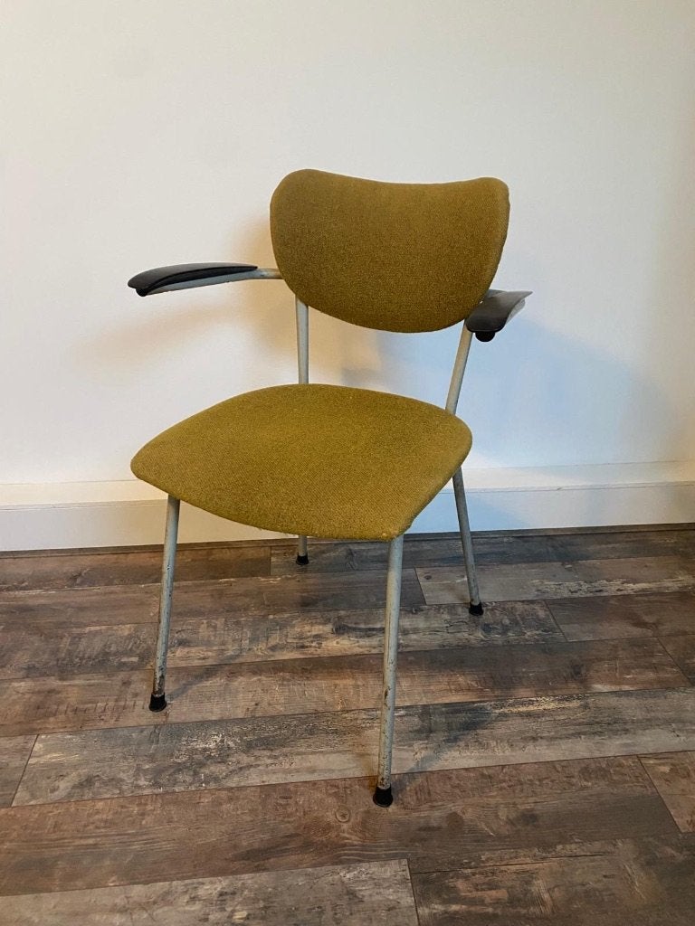 Gispen De Wit 3211 - vintage jaren '50 stoel, Huis en Inrichting, Ophalen, Industrieel, bauhaus, Gebruikt, Overige kleuren