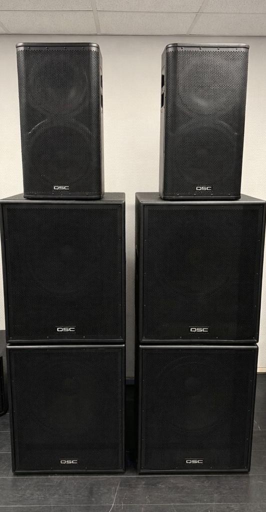 QSC speaker set, Overige merken, Gebruikt, Ophalen of Verzenden, Complete surroundset
