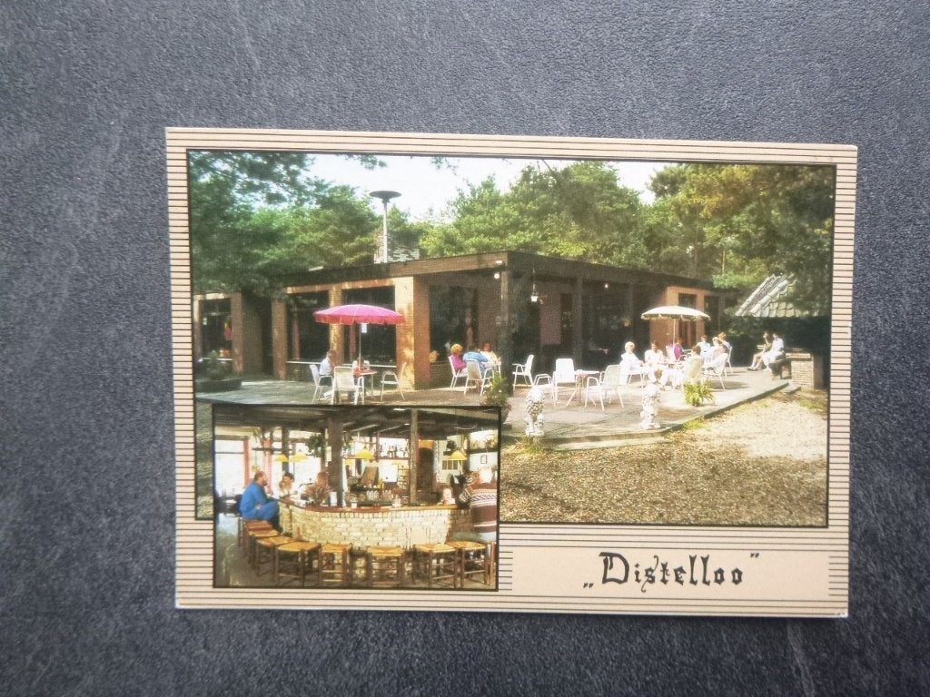 Helvoirt, recr. oord Distelloo/interieur bar/terras 1987, Verzenden, 1980 tot heden, Gelopen, Gelderland