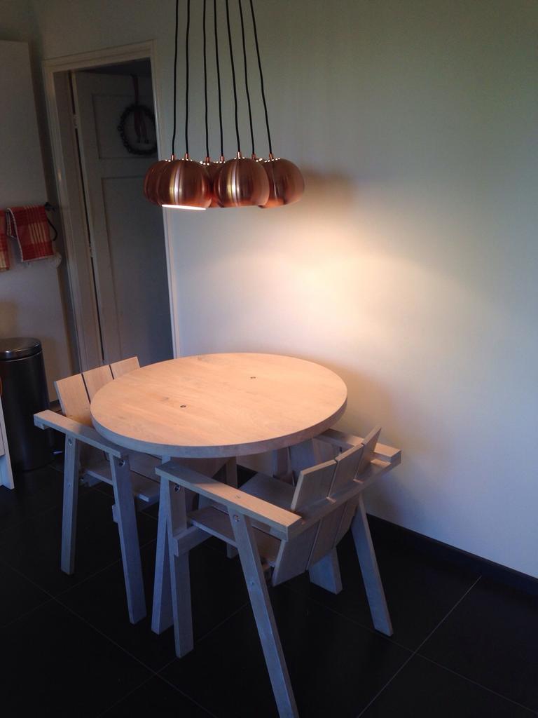Design hanglamp met 7 bollen, Ophalen of Verzenden, Zo goed als nieuw, 75 cm of meer