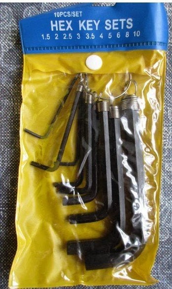 nieuw !! een 10 delige set Hex inbussleutels 1,5 - 10, Ophalen of Verzenden, Nieuw