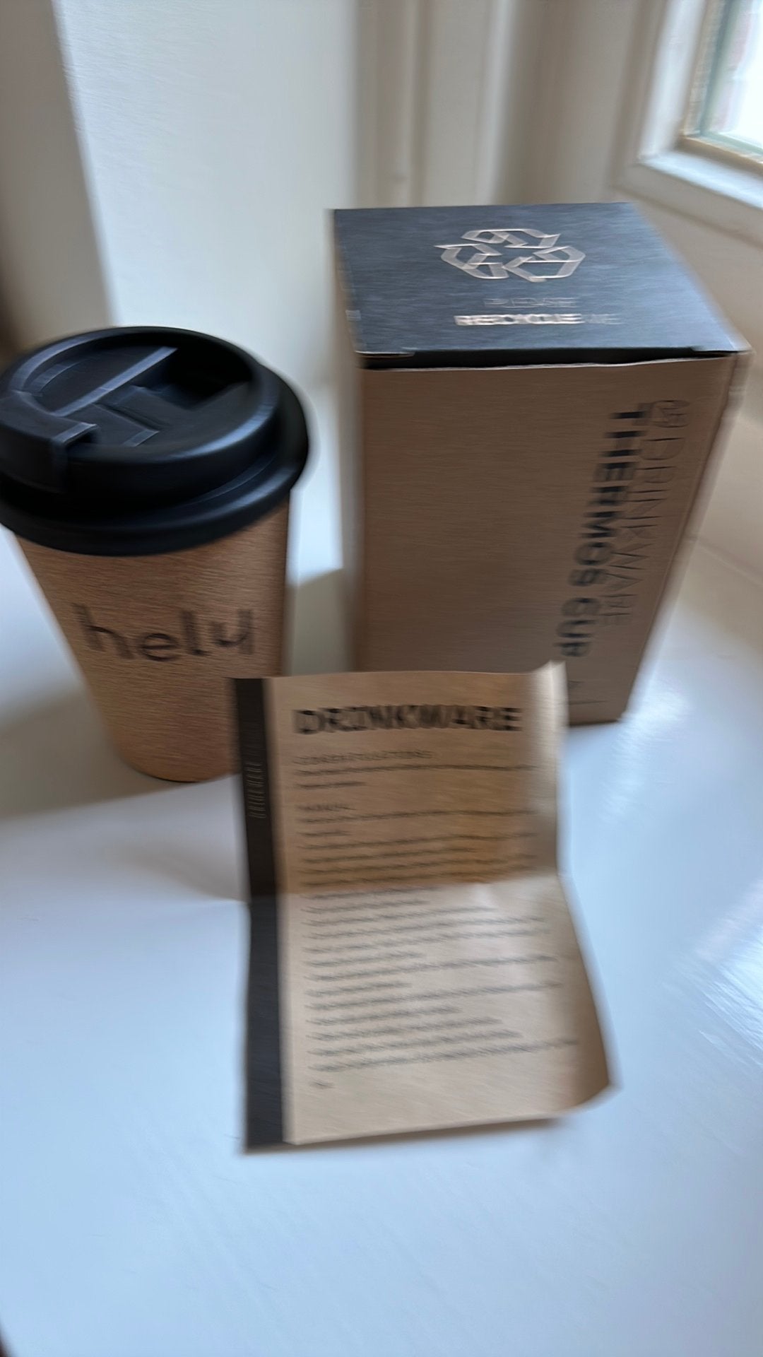 Hely Drinkware Thermos Cup - Nieuw in doos, Overige typen, Nieuw, Ophalen of Verzenden, Natuurlijk materiaal