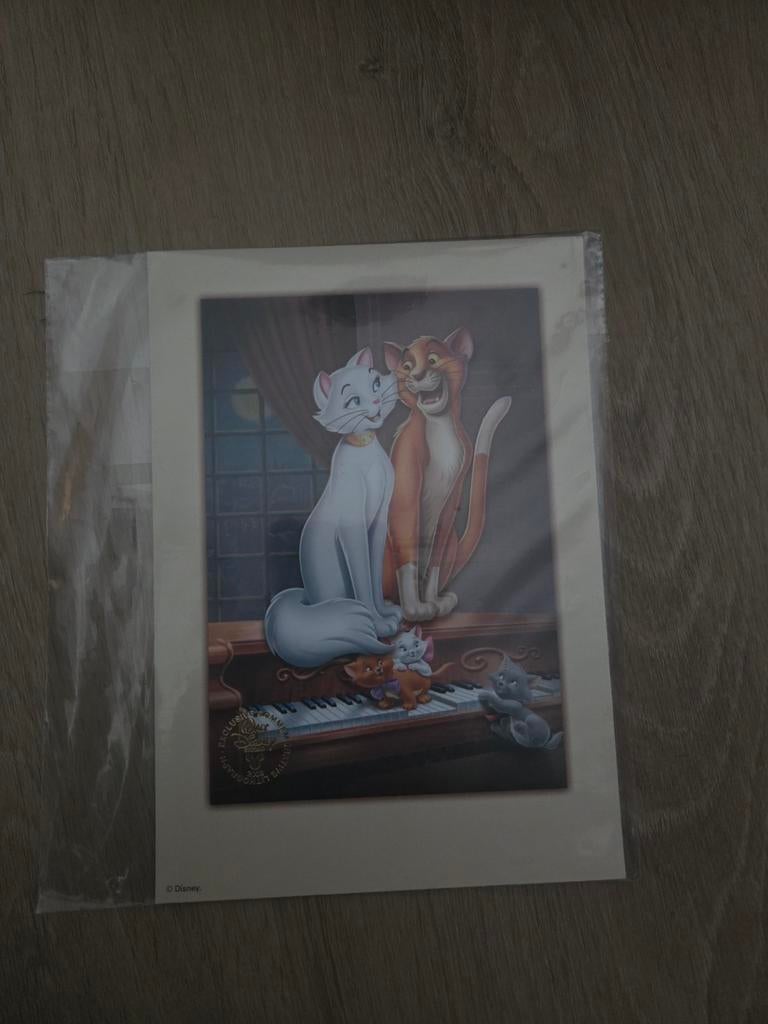 Disney  Herdenkingslitho - Marie, Toulouse, Berl, Antiek en Kunst, Kunst | Litho's en Zeefdrukken, Ophalen of Verzenden