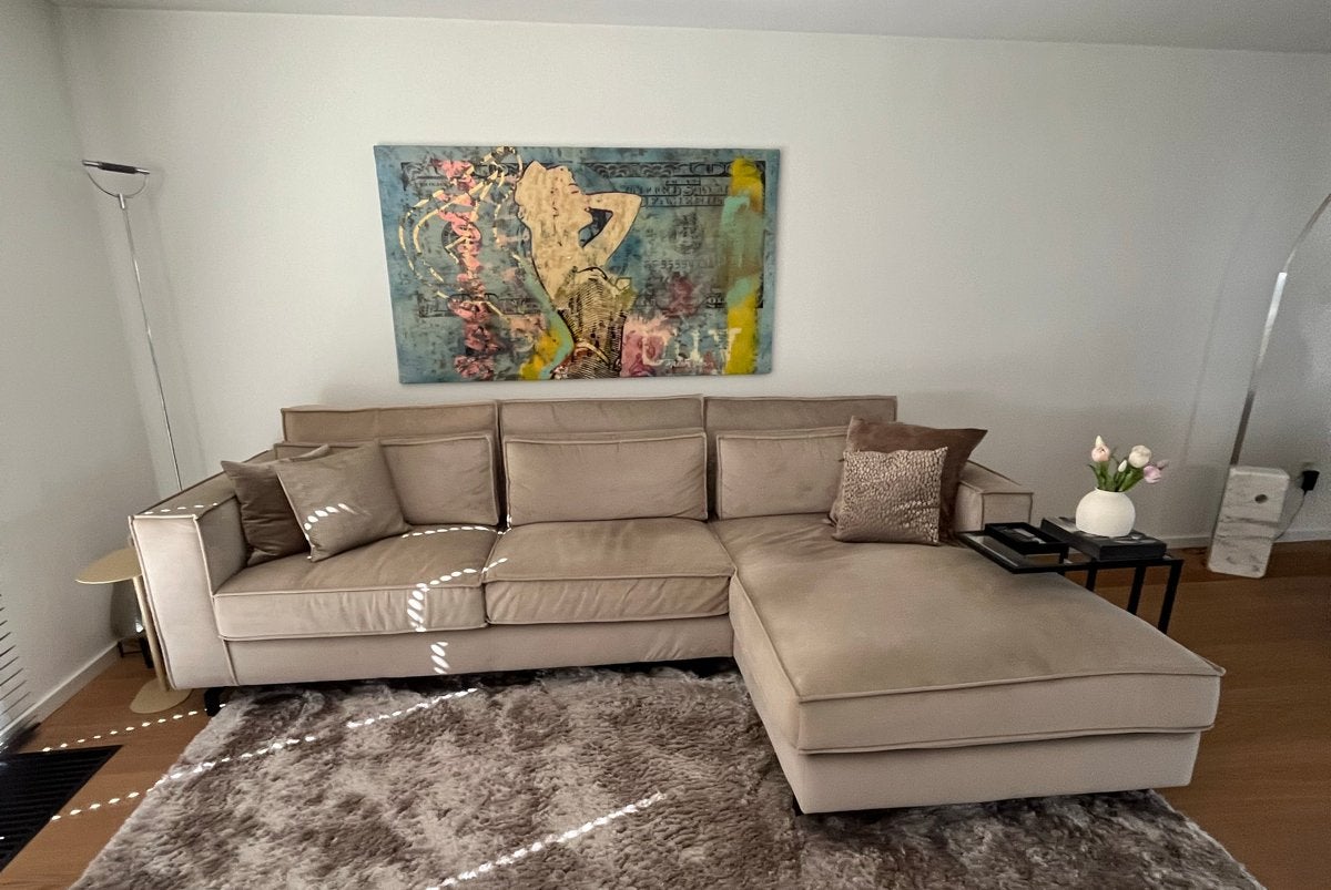 Zo goed als nieuwe hoekbank Atlas Interiors Capelle, Ophalen, 100 tot 125 cm, Hoekbank, 300 cm of meer