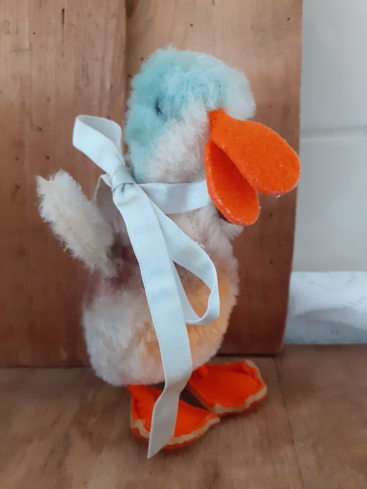 Steiff knuffel eendje met belletje - schattig en uniek, Ophalen of Verzenden, Gebruikt