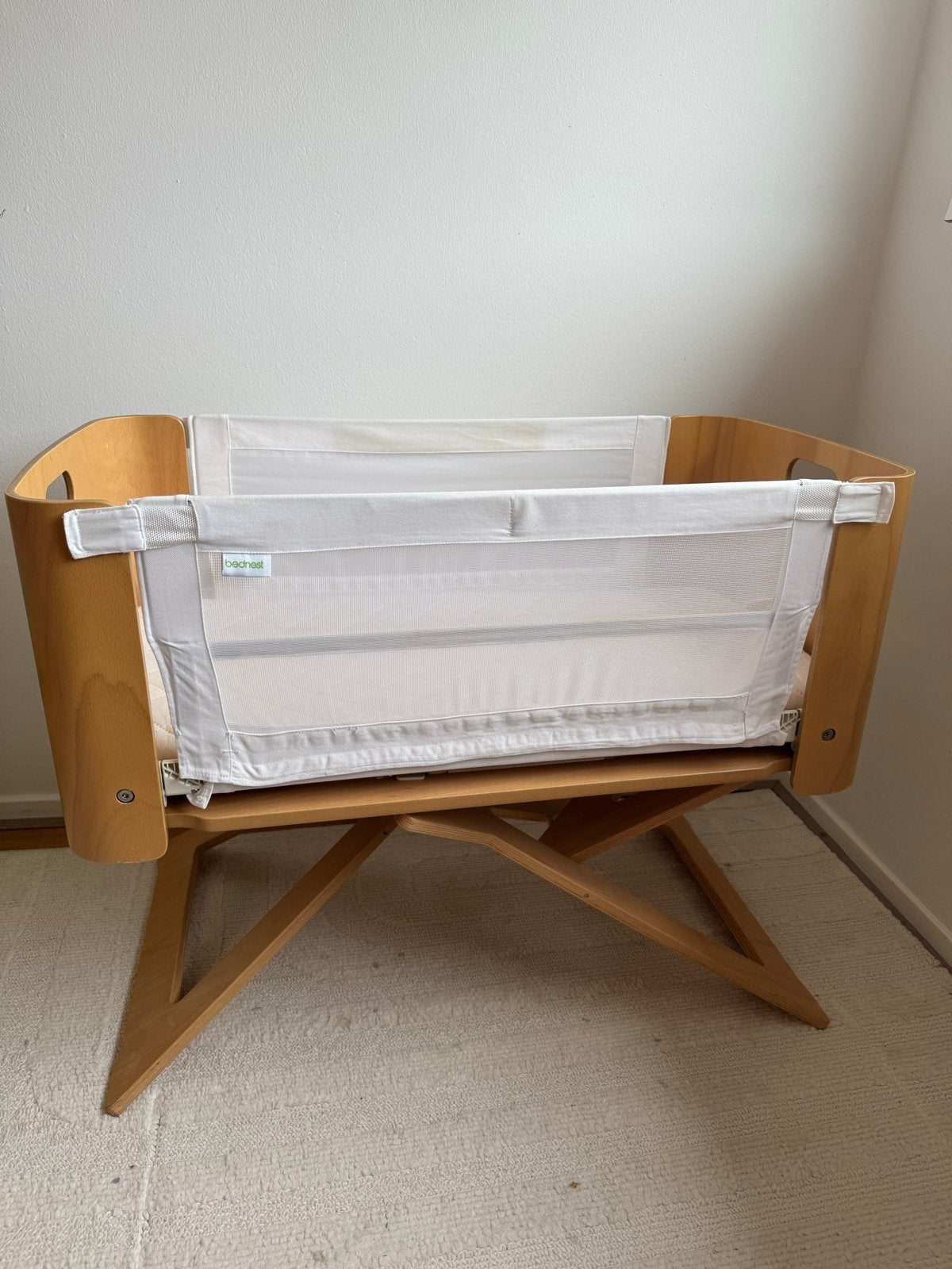 Bednest Co-Sleeper Wieg - Houten Frame, Ophalen of Verzenden, Gebruikt, Wieg