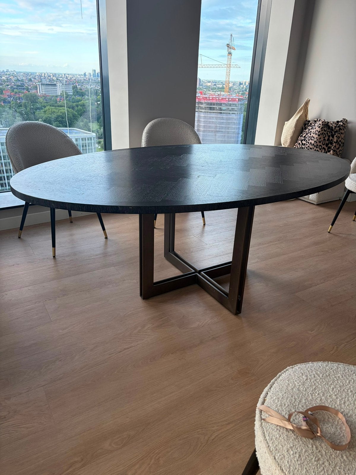 Eichholtz eettafel, Ophalen, 200 cm of meer, 50 tot 100 cm, Zo goed als nieuw