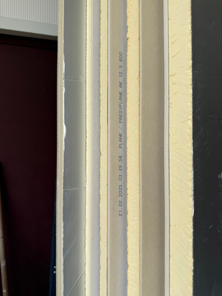 Isolatie 50 mm pir met 12,5 mm gipsplaat. 60x260 cm, Ophalen, Nieuw