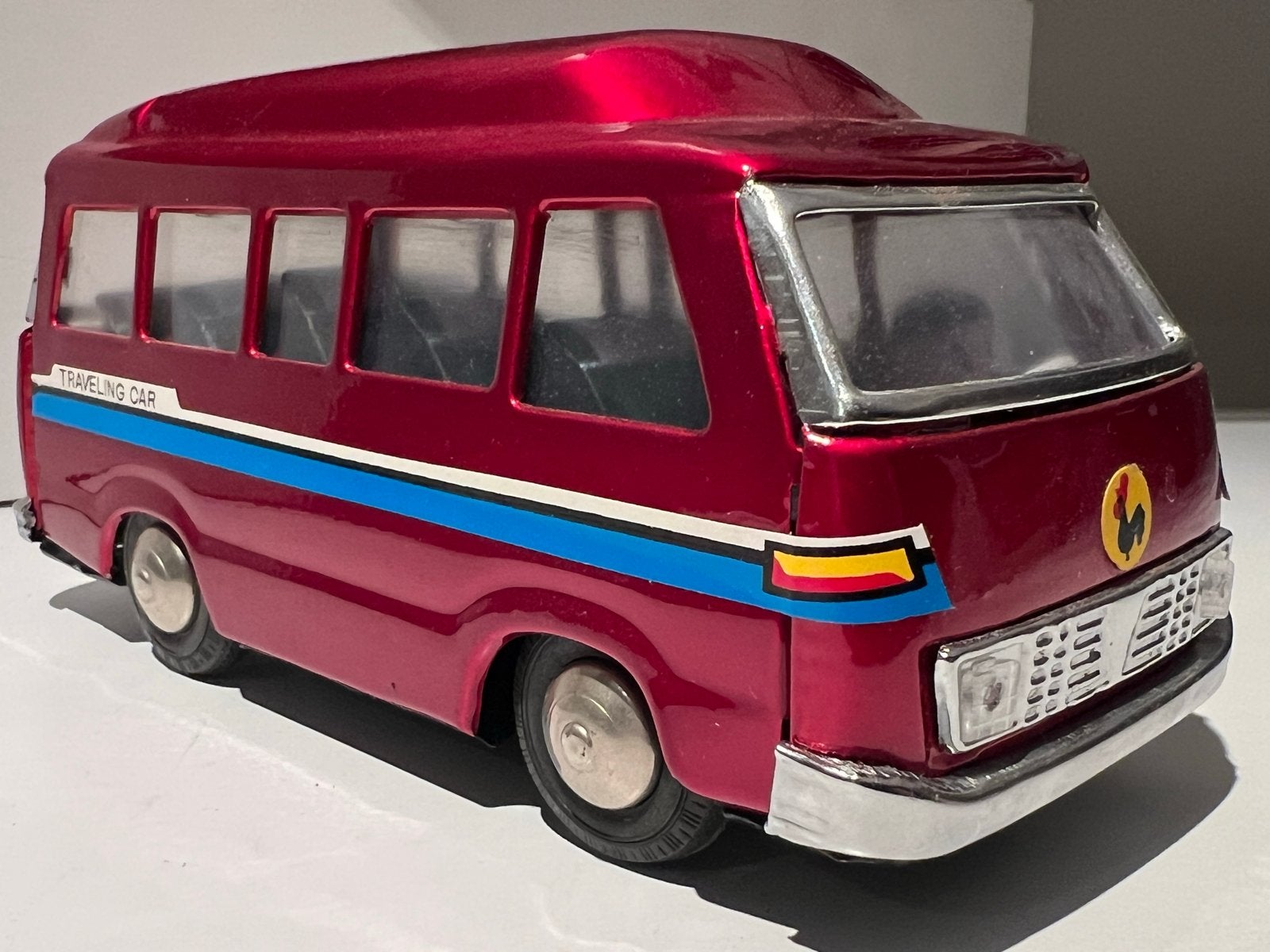 Vintage MF 298 Friction Speelgoedbus - Rood Metaal, Kinderen en Baby's, Ophalen of Verzenden, Nieuw