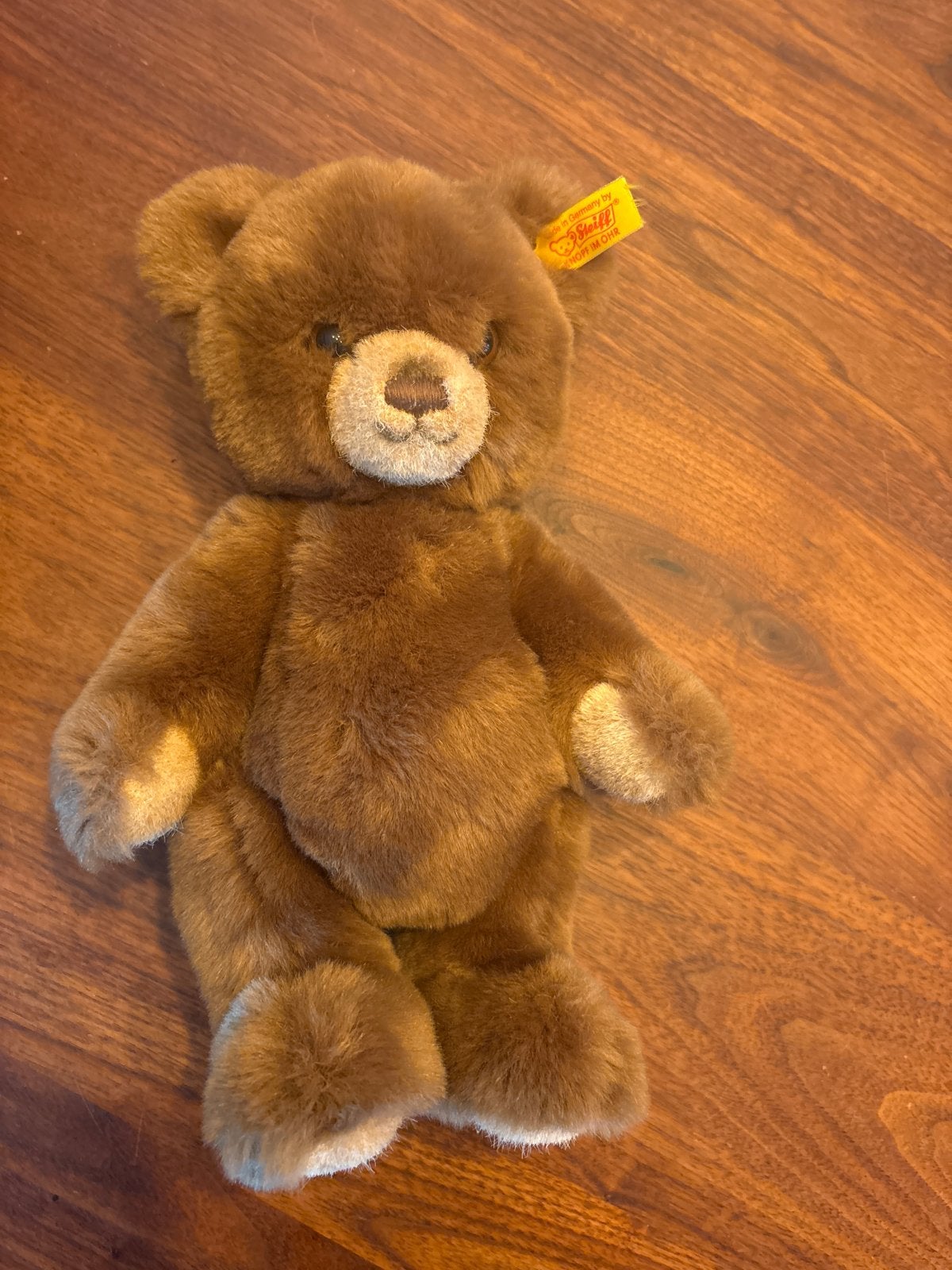 Steiff Teddybeer Bruin - Zo goed als nieuw, Beer, Ophalen of Verzenden, Middelgroot (20 tot 80 cm), Bruin